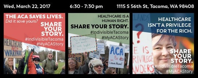 Meme for Share Your Story event. Healthcare is a human right