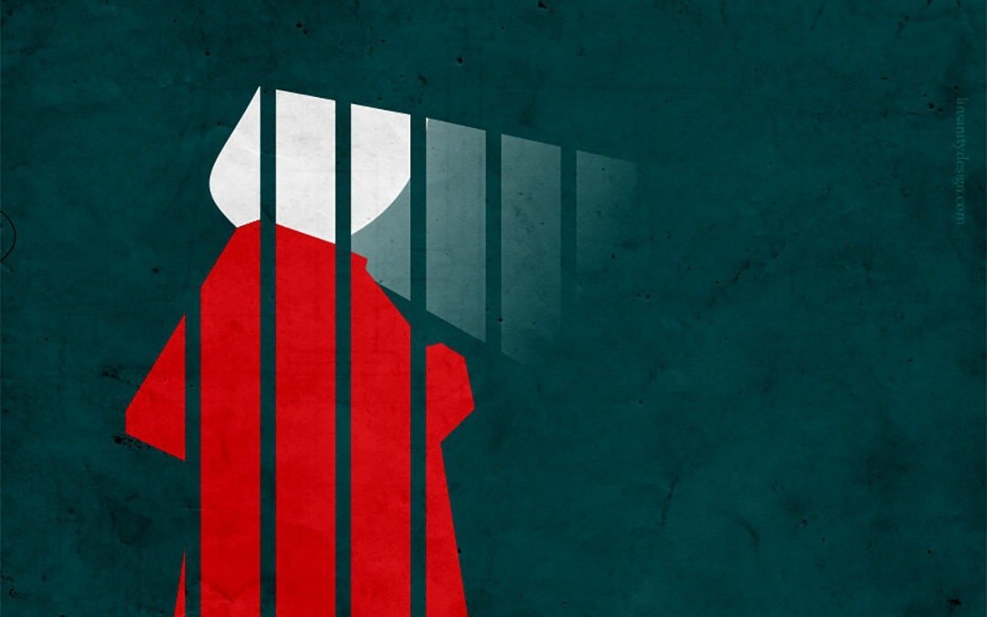 ? Stop the Bans! National Day of Action -Tuesday 5/21 ✊. Image from the Handmaid's Tale.